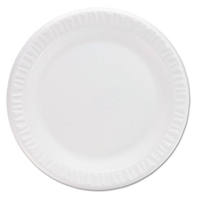 DCC 9PWCR Concorde Non-Laminated Foam Plates, 9"Diameter, White, 125/Pack DCC9PWCRPK