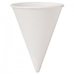 Solo Cone Water Cups, Cold, Paper, 4oz, White, 200/Pack SCC4BR