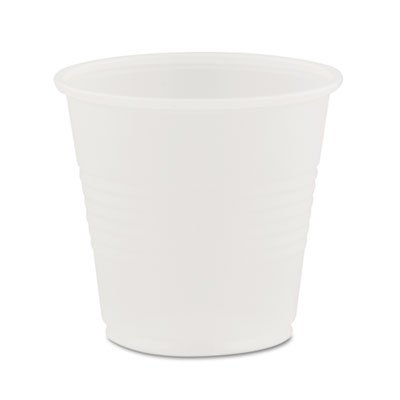 Conex Galaxy Polystyrene Plastic Cold Cups, 3.5oz, 100 Sleeve, 25 Sleeves/Carton DCCY35