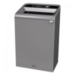 Rubbermaid Commercial Configure Indoor Recycling Waste Receptacle, 33 gal, Gray, Landfill RCP1961628