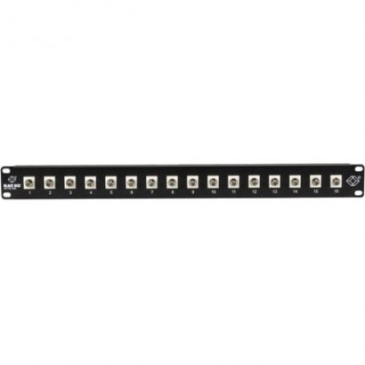 Black Box Connect Fiber Patch Panel Kit - (16) Simplex ST Adapters JPM395A