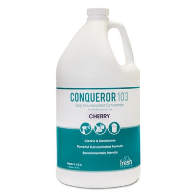 1-WB-CH Conqueror 103 Odor Counteractant Concentrate, Cherry, 1 gal Bottle, 4/Carton FRS1WBCHCT