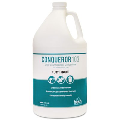 FRS 1-WB-TU Conqueror 103 Odor Counteractant Concentrate, Tutti-Frutti, 1 gal Bottle, 4/CT FRS1WBTU