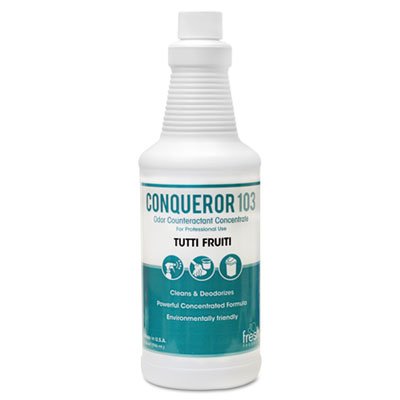FRS 12-32WB-TU Conqueror 103 Odor Counteractant Concentrate, Tutti-Frutti, 32oz Bottle, 12/CT FRS1232WBTU