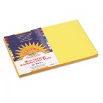 Sunworks Construction Paper, 58 lbs., 12 x 18, Yellow, 50 Sheets/Pack PAC8407