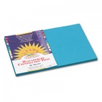 SunWorks Construction Paper, 58 lbs., 12 x 18, Turquoise, 50 Sheets/Pack PAC7707