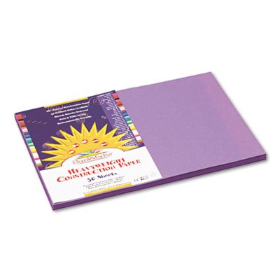 Sunworks Construction Paper, 58 lbs., 12 x 18, Violet, 50 Sheets/Pack PAC7207