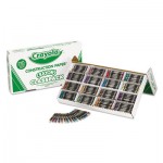Crayola BIN521617 Construction Paper Crayons, Wax, 25 Sets of 16 Colors, 400/Box CYO521617