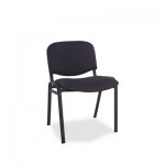 ALESC67FA10B Continental Series Stacking Chairs, Black Fabric Upholstery, 4/Carton ALESC67FA10B
