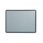 Quartet Contour Fabric Bulletin Board, 48 x 36, Light Blue, Plastic Navy Blue Frame QRT7694BE