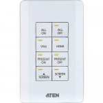 Aten Control System - 8-button Keypad (US, 1 Gang) VK108US