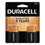 Duracell CopperTop Alkaline 9V Batteries, 2/Pack DURMN1604B2Z
