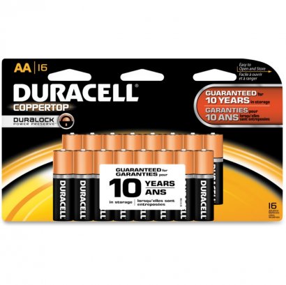 Duracell CopperTop Alkaline AA Batteries MN1500B16Z