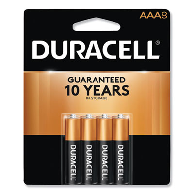 Duracell MN2400B8Z CopperTop Alkaline AAA Batteries, 8/Pack, 40 Pack/Carton DURMN2400B8ZCT