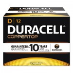 Duracell CopperTop Alkaline Batteries with Duralock Power Preserve Technology, D, 12/Box DURMN1300