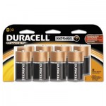Duracell CopperTop Alkaline Batteries with Duralock Power Preserve Technology, D, 8/Pk DURMN13RT8Z