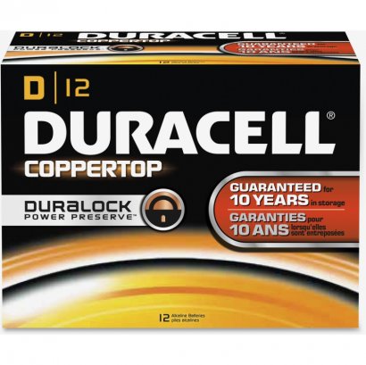 Duracell CopperTop D Batteries 01301