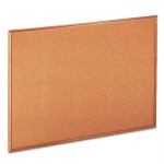 UNV43604 Cork Board with Oak Style Frame, 48 x 36, Natural, Oak-Finished Frame UNV43604