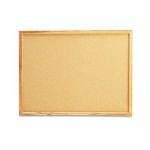 UNV43602 Cork Board with Oak Style Frame, 24 x 18, Natural, Oak-Finished Frame UNV43602