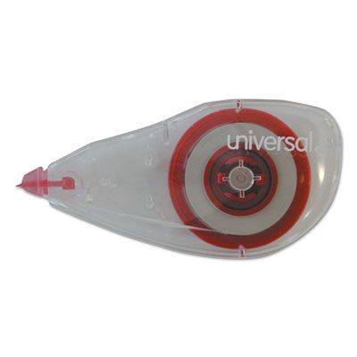 UNV48000 Correction Tape, Mini Economy, Non-Refillable, 1/4" x 275", 10/Pack UNV75611