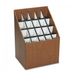 Safco Corrugated Roll Files, 20 Compartments, 15w x 12d x 22h, Woodgrain SAF3081