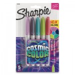Sharpie Cosmic Color Permanent Markers, Medium Bullet Tip, Assorted Colors, 5/Pack SAN2010953