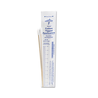 Medline Cotton-Tipped Applicators, 6", 100 Applicators/Box MIIMDS202000