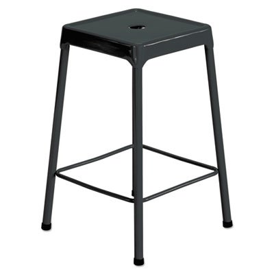 Counter-Height Steel Stool, Black SAF6605BL