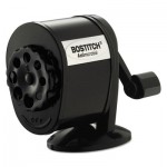 Bostitch Counter-Mount/Wall-Mount Antimicrobial Manual Pencil Sharpener, Black BOSMPS1BLK