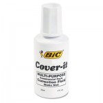 BIC Cover-It Correction Fluid, 20 ml Bottle, White BICWOC12WE