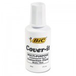 BIC Cover-It Correction Fluid, 20 ml Bottle, White BICWOC12WE