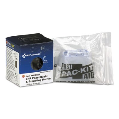FAE-6023 CPR Face Shield & Breathing Barrier, Plastic, One Size Fits Most FAOFAE6023