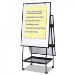 MasterVision Creation Station Dry Erase Board, 29 1/2 x 74 7/8, Black Frame BVCEA49125016