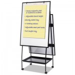 MasterVision Creation Station Magnetic Dry Erase Board, 29 1/2 x 74 7/8, Black Frame BVCEA49145016