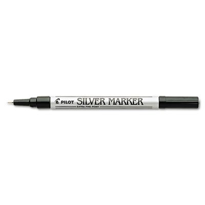 Pilot Creative Art & Crafts Marker, 1.0mm Brush Tip, Permanent, Silver PIL41801