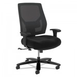 HON HVL585.ES10.T Crio Big and Tall Mid-Back Task Chair, Supports up to 450 lbs., Black Seat/Black