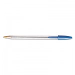 BIC Cristal Xtra Smooth Ballpoint Pen, Blue Ink, 1mm, Medium, Dozen BICMS11BE