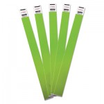 Advantus Crowd Management Wristbands, Sequentially Numbered, 9 3/4 x 3/4, Green, 500/Pack AVT75511