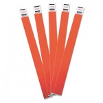 Advantus Crowd Management Wristbands, Sequentially Numbered, 9 3/4 x 3/4, Red, 500/Pack AVT75510