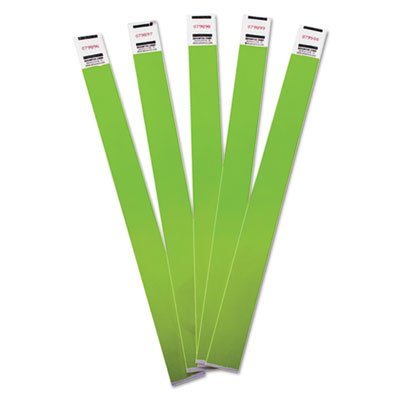 Advantus Crowd Management Wristbands, Sequentially Numbered, Green, 100/Pack AVT75443