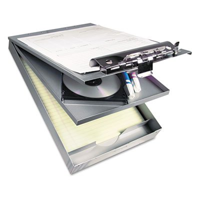 Saunders Cruiser Mate Aluminum Storage Clipboard, 1" Capacity, 8 1/2 x 12, Silver SAU21017