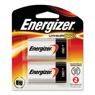 Energizer CRV3 Lithium Photo Battery, 3V, 2/Pack EVEELCRV3BP2