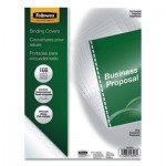 Fellowes Crystals Presentation Covers w/Round Corner, 11 1/4 x 8 3/4, Clear, 100/Pack FEL5293401