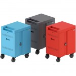Bretford CUBE Cart Mini Charging Cart AC for 20 Devices, Red Paint TVCM20PAC-RED