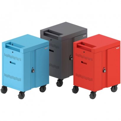 Bretford CUBE Cart Mini Charging Cart AC for 20 Devices, Sky Paint TVCM20PAC-SKY