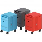 Bretford CUBE Cart Mini Charging Cart AC for 20 Devices, Sky Paint TVCM20PAC-SKY
