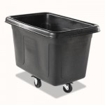 RCP 4608 BLA Cube Truck, Rectangular, 300-lb. Cap., Black RCP4608BLA