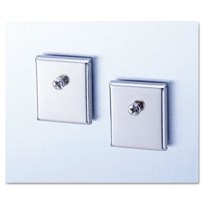 UNV08172 Cubicle Accessory Mounting Magnets, Silver, Set of 2 UNV08172