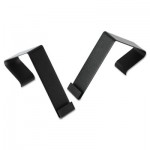 Quartet Cubicle Partition Hangers, Black, 2/Set QRTMCH10