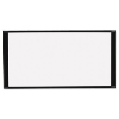 MasterVision Cubicle Workstation Dry Erase Board, 36 x18, Black Aluminum Frame BVCMA10007705